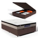 Ver imagem 2 de Cama Box Baú + Colchão Gazin de Espuma D33 Pillow In Force Mid Queen 158 cm