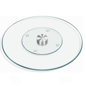 Prato Giratório Redondo para Confeitagem Vidro 30cm