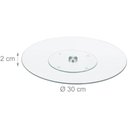 Ver imagem 3 de Prato Giratório Redondo para Confeitagem Vidro 30cm