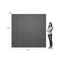 Ver imagem 2 de Painel P/ Lavabo até 90 Pol Modular 2.6 Ripado 258x250cm Nature Fosco - Linea Brasil