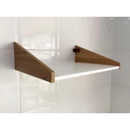 Suporte Reforçado para Microondas 35l Branco com Madeirado - 3
