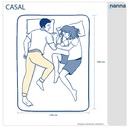 Ver imagem 4 de Cama Box Branca + Colchão Casal Mendoza Molas Ensacadas Pillow Top 138x188x71cm - Extra Macio