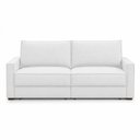 Ver imagem 3 de Sofá Sala de Estar Nilo Retratil Manual 180cm 2 Lugares Bouclê Branco m1 - Monari Design