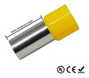 Ver imagem 2 de Kit 100un Terminal Tubular Ilhós 25mm Longo Amarelo E25-25