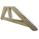 Ver imagem 2 de Treliça de Madeira Maciça de Pinus Tratado 1,0x0,50 Metros para Pequenos Telhados - Natural Único