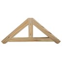 Ver imagem 1 de Treliça de Madeira Maciça de Pinus Tratado 1,0x0,50 Metros para Pequenos Telhados - Natural Único