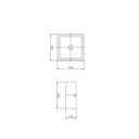 Ver imagem 2 de Cuba de Apoio Quadrada Q5 Loft 350x350 sem Mesa Branca - Incepa Roca/incepa