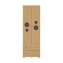 Ver imagem 4 de Guarda-roupa Infantil 62cm 2 Portas com Vidro e 2 Gavetas Sonho Multimóveis Mp4471 Madeirado