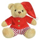 Ver imagem 1 de Boneco Natal Urso Macho Decorativo Vermelho Branco 20cm