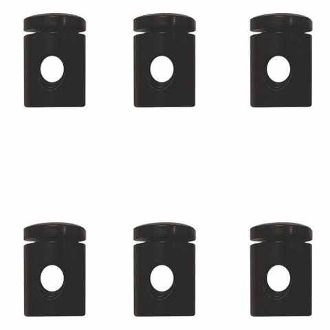 Kit-6 Desviador de Cabo Para Lustres e Pendentes e Luminária MD-6005/6 - Preto