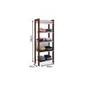 Ver imagem 3 de Guarda Roupa Closet Modulado Az1005 C/ 5 Prateleiras Cor Amêndoa/branco - Tecno Mobili