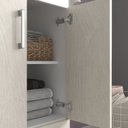 Ver imagem 7 de Gabinete de Banheiro 80cm com Cuba e Espelheira Branco/Arenito