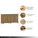 Ver imagem 3 de Balcão Madeira Maciça Garnet 4 Portas Freijó - G74 - Gran Belo