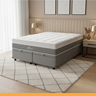 Cama Box Baú Casal Colchão Casal Queen Silver Molas Ensacadas 158x198x28cm - 1
