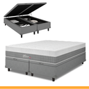 Ver imagem 2 de Cama Box Baú Casal Colchão Casal Queen Silver Molas Ensacadas 158x198x28cm