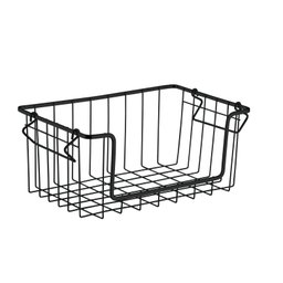 Fruteira Tipo Cesto Organizador Empilhável Aramado - Schmitt:preto Fosco - 2