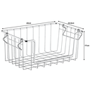 Ver imagem 6 de Fruteira Tipo Cesto Organizador Empilhável Aramado - Schmitt:preto Fosco