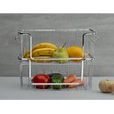 Ver imagem 5 de Fruteira Tipo Cesto Organizador Empilhável Aramado - Schmitt:preto Fosco