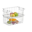 Ver imagem 4 de Fruteira Tipo Cesto Organizador Empilhável Aramado - Schmitt:preto Fosco