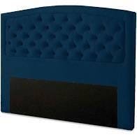 Cabeceira Casal Geovana 140 CM Suede Azul Marinho - D A Decor