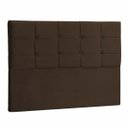 Ver imagem 1 de Cabeceira Queen Jordania 160 CM Suede Marrom - D A Decor