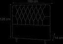 Ver imagem 2 de Cabeceira Queen Paris 160 CM Suede Marrom - D A Decor