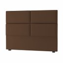 Ver imagem 1 de Cabeceira Queen Bia 160 CM Suede Marrom - D A Decor