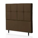Ver imagem 1 de Cabeceira Queen Poliana 160 CM Suede Marrom - D A Decor