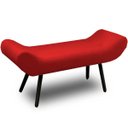Ver imagem 1 de Recamier Áustria 120cm Suede Vermelho - D A Decor