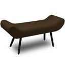 Ver imagem 1 de Recamier Áustria 120cm Suede Marrom - D A Decor