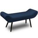 Ver imagem 1 de Recamier Áustria 120cm Suede Azul Marinho - D A Decor