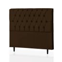 Ver imagem 1 de Cabeceira Queen Alice 160 CM Suede Marrom - D A Decor