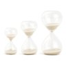 Conjunto de Ampulhetas Decorativa em Vidro Areia Branca Mart 18336 - 1