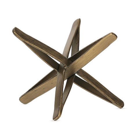 Escultura Estrela 3d em Metal Mart Grande:cobre