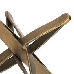Escultura Estrela 3d em Metal Mart Grande:cobre - 2
