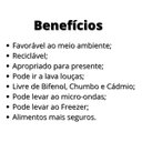 Ver imagem 6 de Conjunto Vasilhas Vidro P Guardar Alimentos Geladeira 330ml