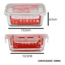 Ver imagem 4 de Conjunto Vasilhas Vidro P Guardar Alimentos Geladeira 330ml