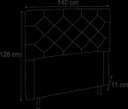 Ver imagem 3 de Cabeceira Casal Alemanha 140 CM Suede Marfim - D A Decor