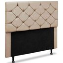 Ver imagem 2 de Cabeceira Casal Alemanha 140 CM Suede Marfim - D A Decor