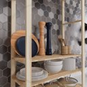 Ver imagem 3 de Kit 2 Armario Closet Aberto Organizador Madeira Pinus MUEBLES DESIGN Arara Multiuso