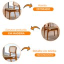 Ver imagem 5 de Conjunto com 2 Cadeiras Malta Premium em Madeira Maciça para Sala de Jantar Moderna Mobília