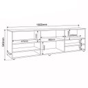 Ver imagem 3 de Rack com Painel para TV até 55 Polegadas 1 Porta Jhon Seda/Off White - Viero Móveis