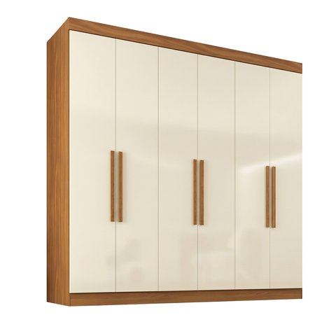 Guarda-roupa Casal 6 Portas 2 Gavetas Paris