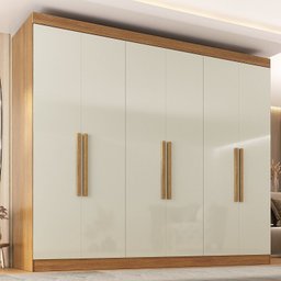Guarda-Roupa Casal 6 Portas 2 Gavetas Paris - 1