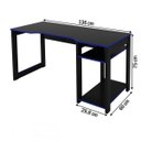 Ver imagem 4 de Mesa Gamer Dark para 3 Monitores Preto/azul - Pnr Móveis