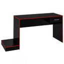 Ver imagem 3 de Mesa Gamer Stone Ideal para 2 Monitores Preto/vermelho - Pnr Móveis