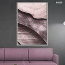 Ver imagem 2 de Quadro Decorativo - Natureza Folhas Abstratas Rose Gold Flnt086 - Tela Canvas - 60x40cm