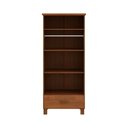 Ver imagem 3 de Guarda Roupa Solteiro 1140c Bronze Madeira Maciça 2 Portas e 1 Gaveta Castanho Finestra