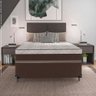 Cama Box Viúva Conjugada Molas Ensacadas Pocket - Marrom - 57x128x188cm - e-Shop Casa - 5