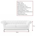 Ver imagem 4 de Sofá Royale 2 Lugares 180cm Bouclé Cinza - Sallar Home